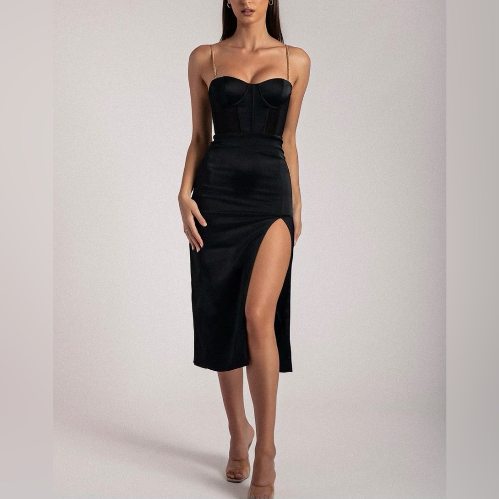 Black MIDI dress